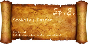 Szokolay Eszter névjegykártya